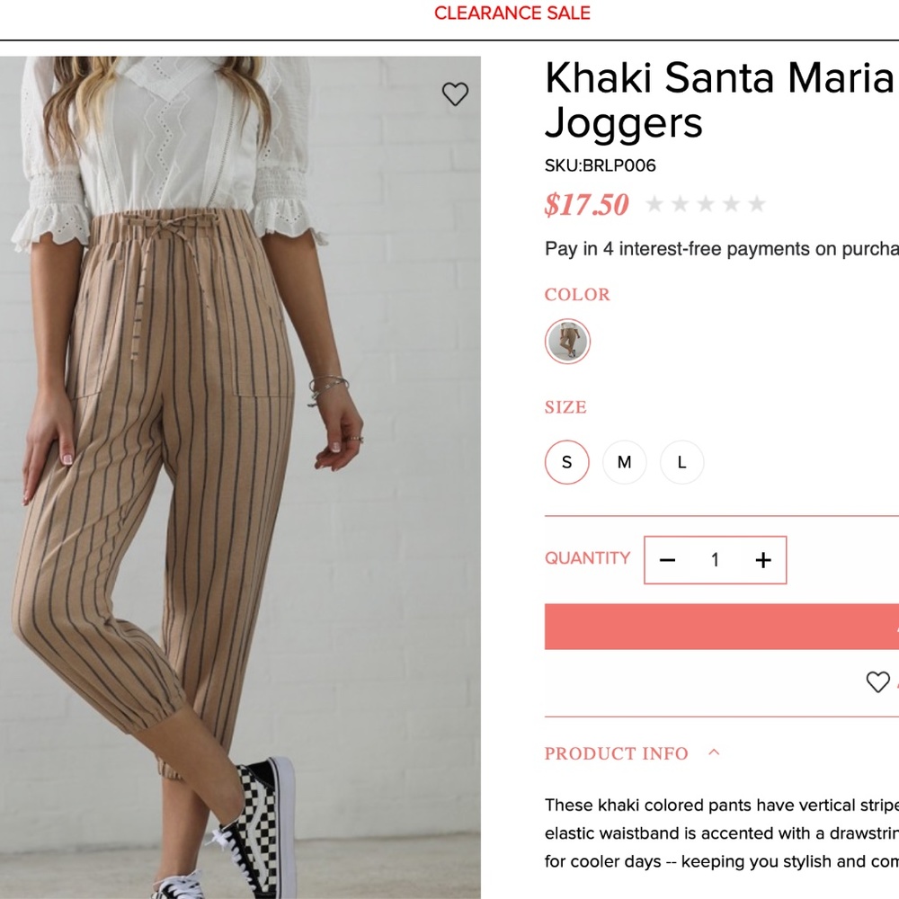 Cotton Joggers